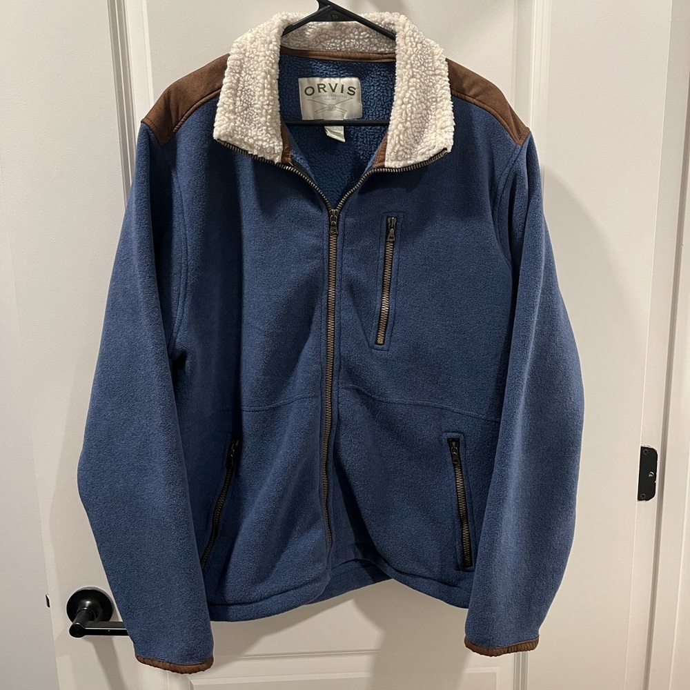 Orvis Fleece Full-zip Jacket - Cobalt - Large